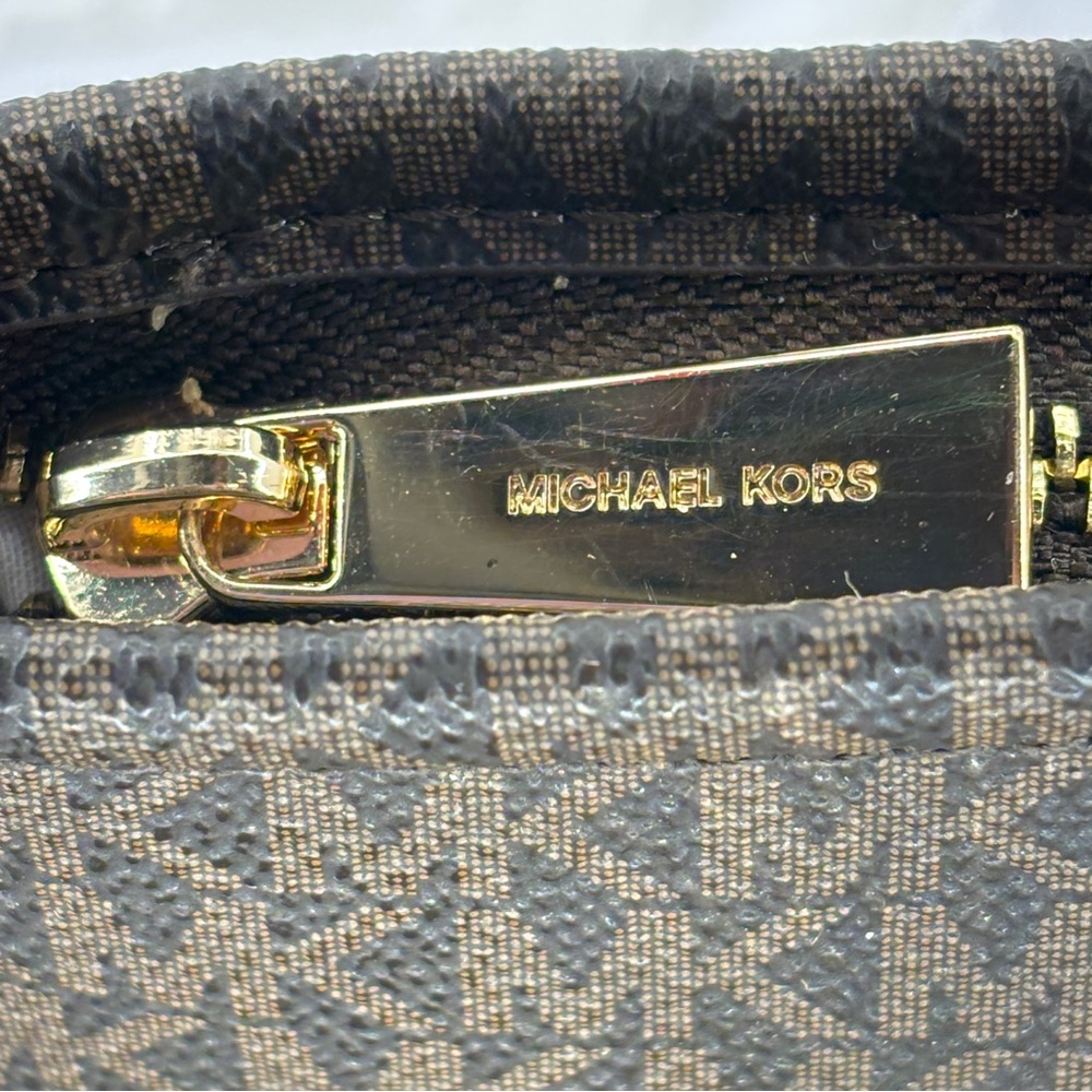 Michael Kors Chocolate Brown Logo Belt Bag Fanny Pack Brand New With Tags Womens - Picture 11 of 14